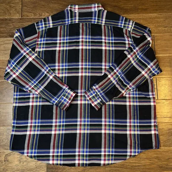NWT Polo Ralph Lauren Big & Tall Multicolor Plaid Flannel Shirt‎ Men’s 3XB $168 - Picture 3 of 6